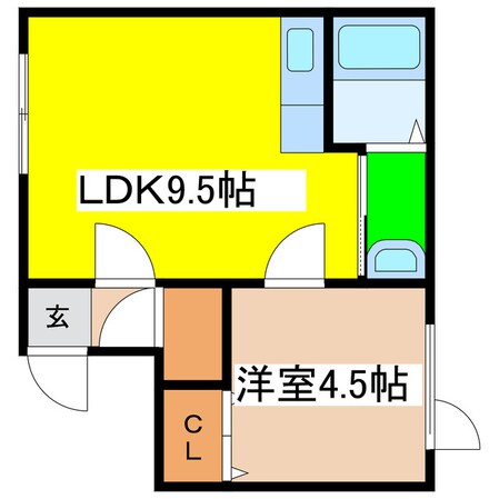 レインボーコートⅡの物件間取画像